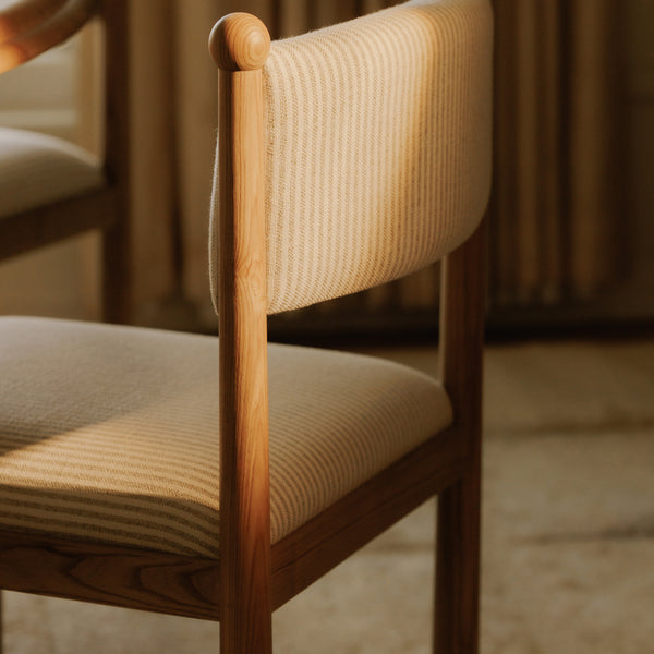 Villetta Dining Chair Set - Striped Upholstery