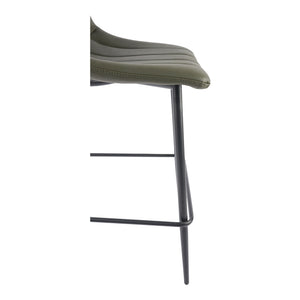 Moe's Alibi Counter Stool - Dark Green, Set of 2