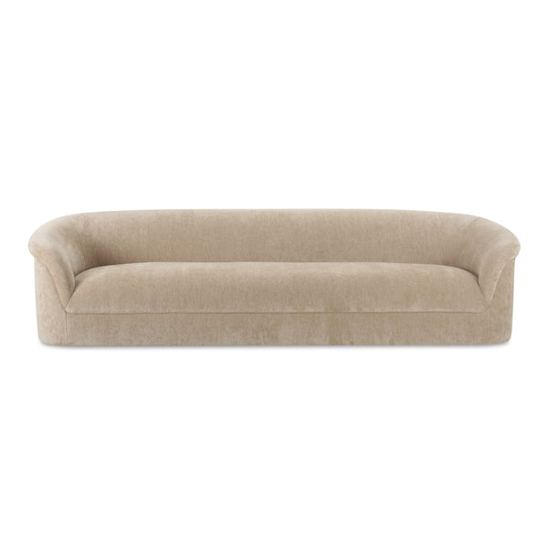 Moe's Thora Beige Velvet Sofa