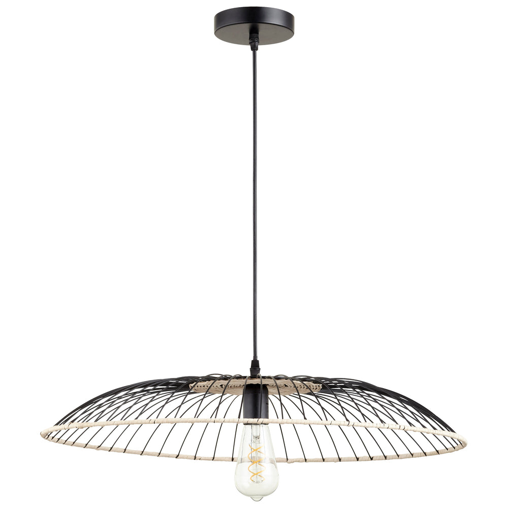 Parasol Pendant in Matte Black