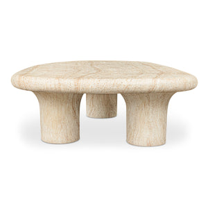 Moe's Warby Outdoor Coffee Table in Beige
