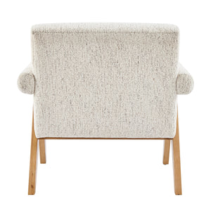 Nixon Chenille Accent Arm Chair, Concord Cream