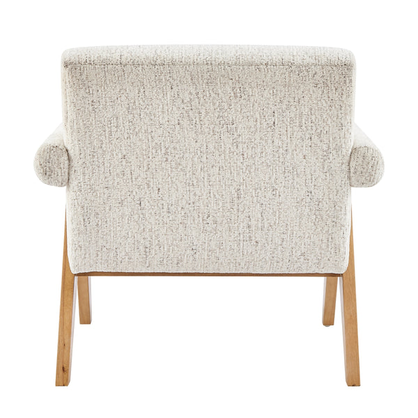 Nixon Chenille Accent Arm Chair, Concord Cream