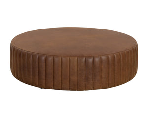 DIVANO OTTOMAN - LUCIA TOBACCO LEATHER