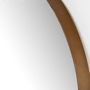 Georgina Floor Mirror In Polished Brass