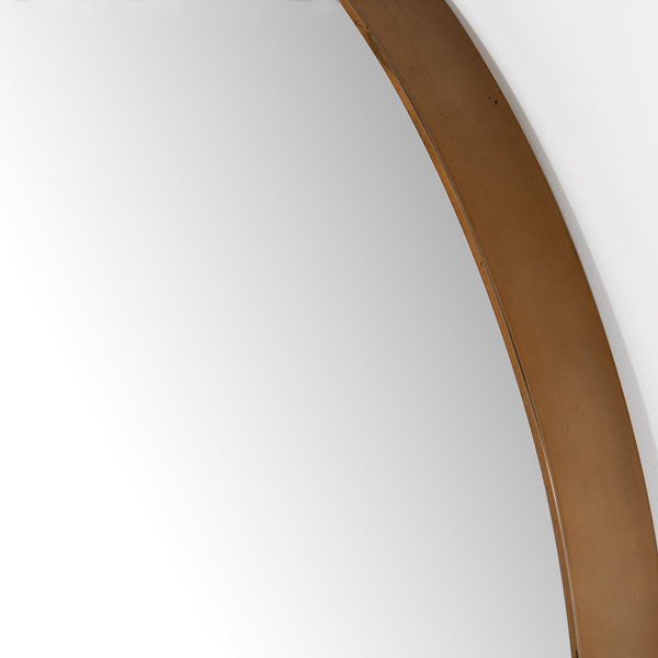 Georgina Floor Mirror In Polished Brass