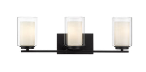 Willow 3 Light Vanity in Matte Black Finish
