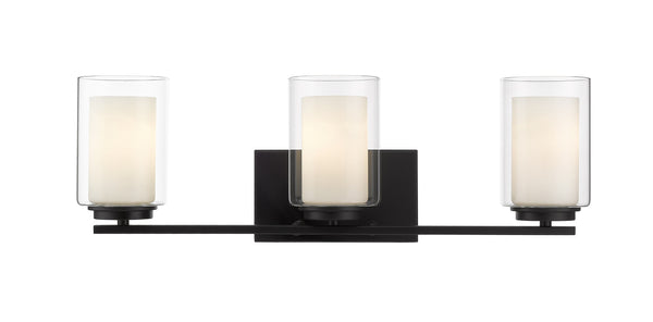 Willow 3 Light Vanity in Matte Black Finish