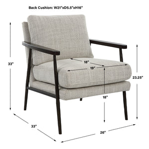 Sebastian Cast Iron Accent Chair