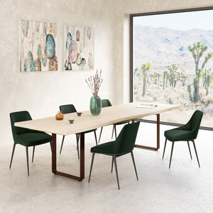 Wilks Dining Table with Mango Top and Metal Base