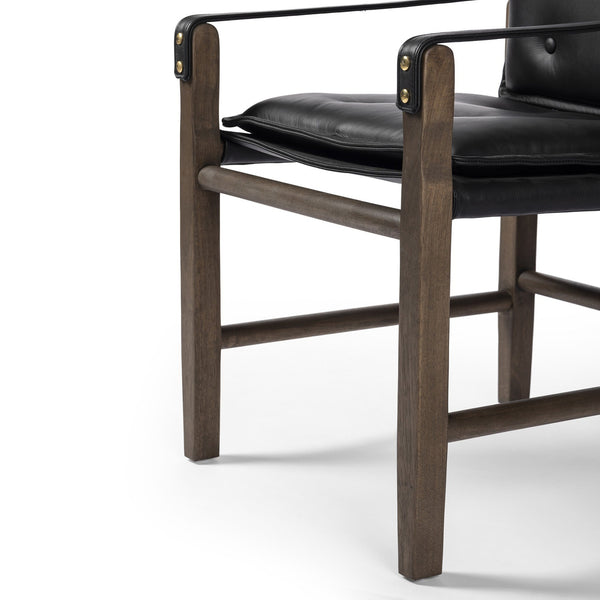 Lenz Dining Armchair In Carson Black