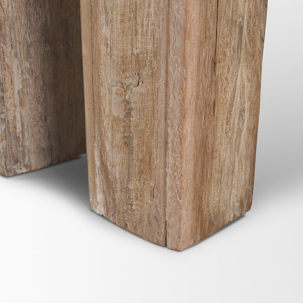 McArthur Whitewash Reclaimed Wood Console Table