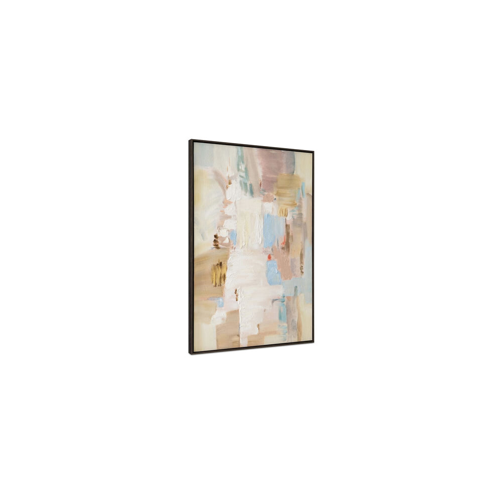 Moe's Lumen Framed Painting in Multicolor