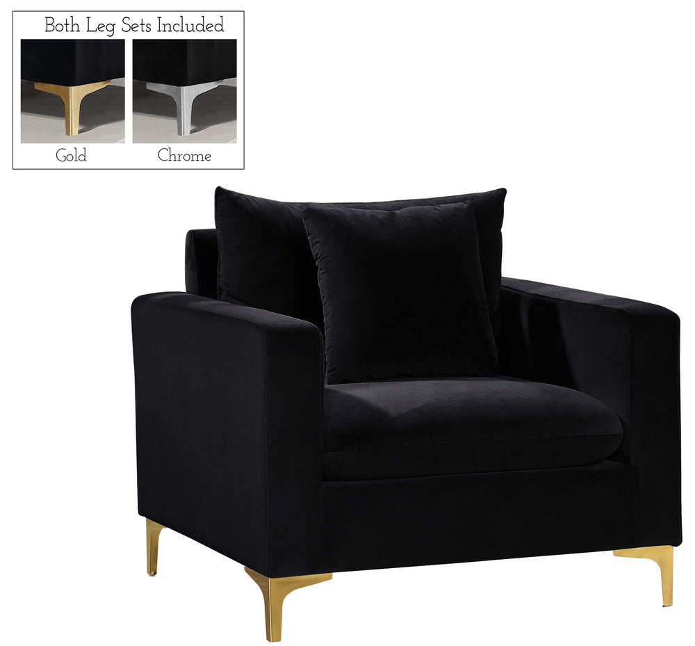 Lucy Chair In Black Velvet