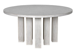 Resistance Dining Table, White Wash
