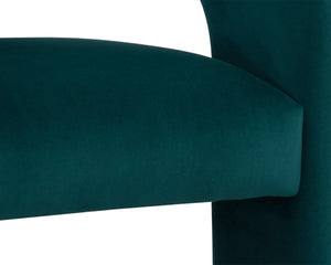 ISIDORE LOUNGE CHAIR - MEG TEAL