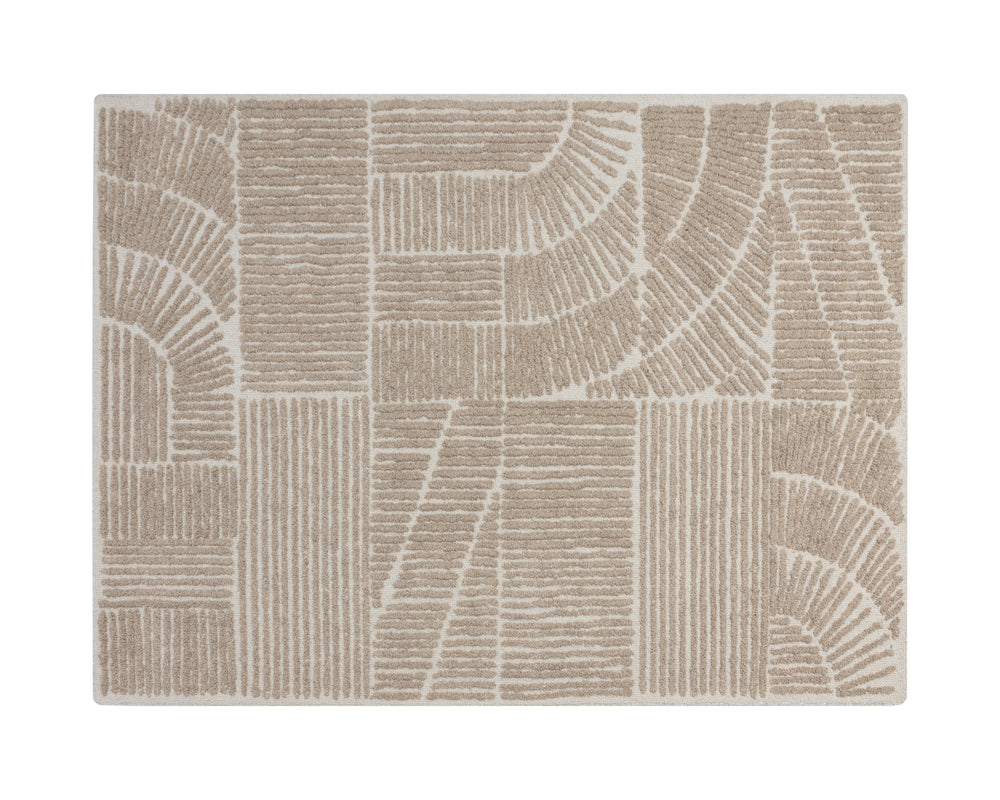 CORINTHIA HAND-WOVEN RUG - IVORY/BEIGE - 9' X 12'