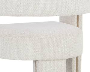 ADAMINA DINING ARMCHAIR - RHEA LIGHT BARLEY