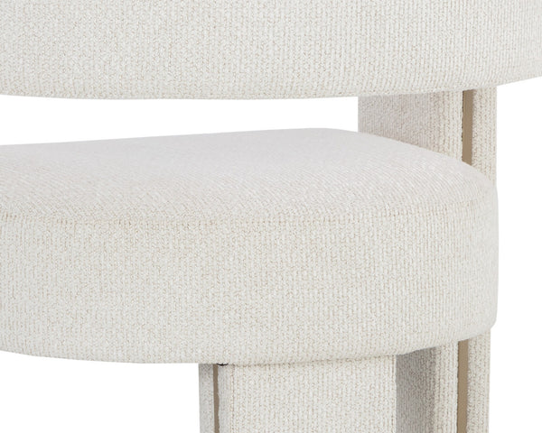 ADAMINA DINING ARMCHAIR - RHEA LIGHT BARLEY