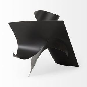Francesca 18.1L x 18.1W x 18.1H Black Metal Sculptural Decorative Object
