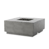 Donovan Outdoor Fire Table In Pewter Concrete