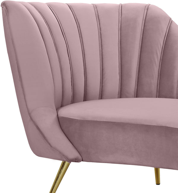 Josefina Chaise In Pink Velvet