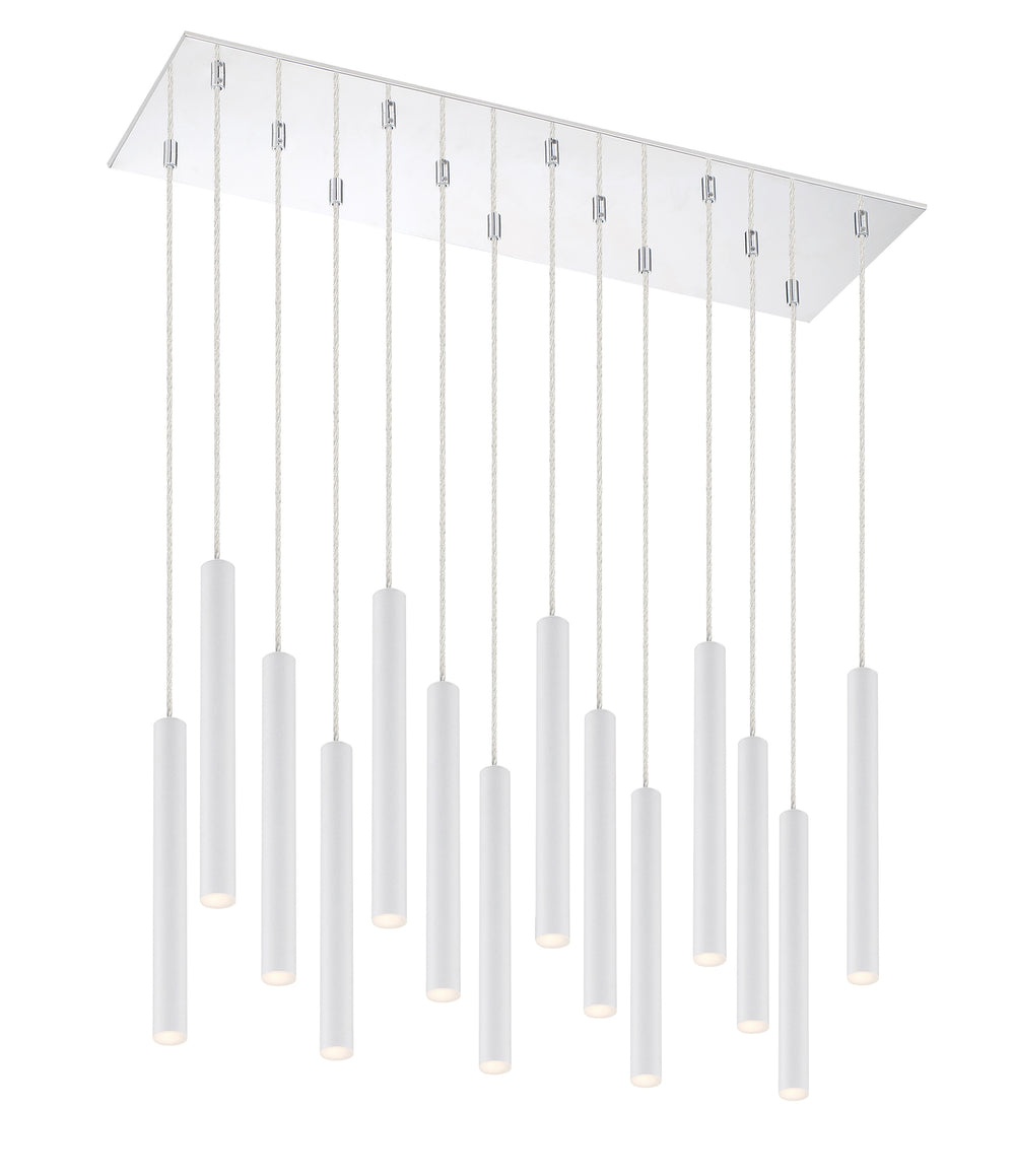 Forest 14 Light Island/Billiard in Chrome Finish
