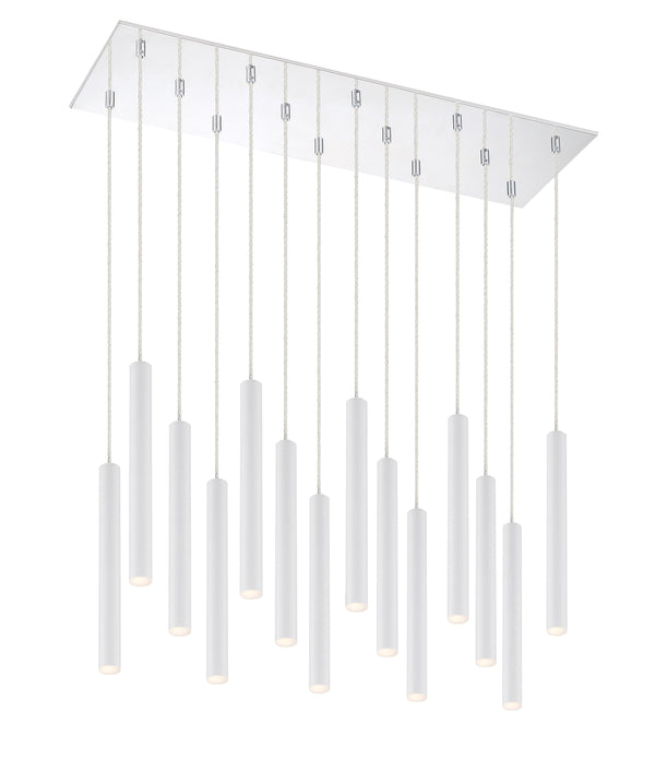 Forest 14 Light Island/Billiard in Chrome Finish
