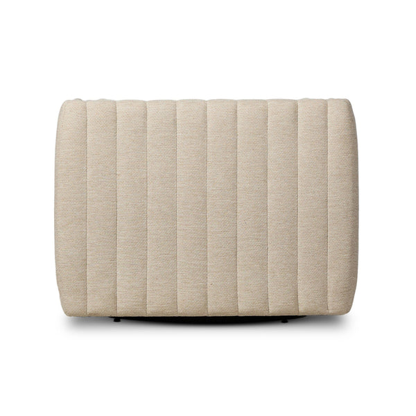 Augustine Outdoor Swivel Chair - Casa Cream