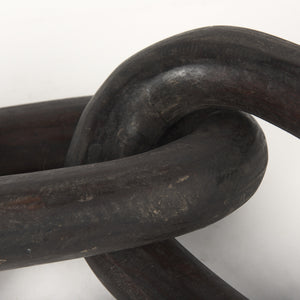 Tayla Large Black-Brown Wood Chain Link