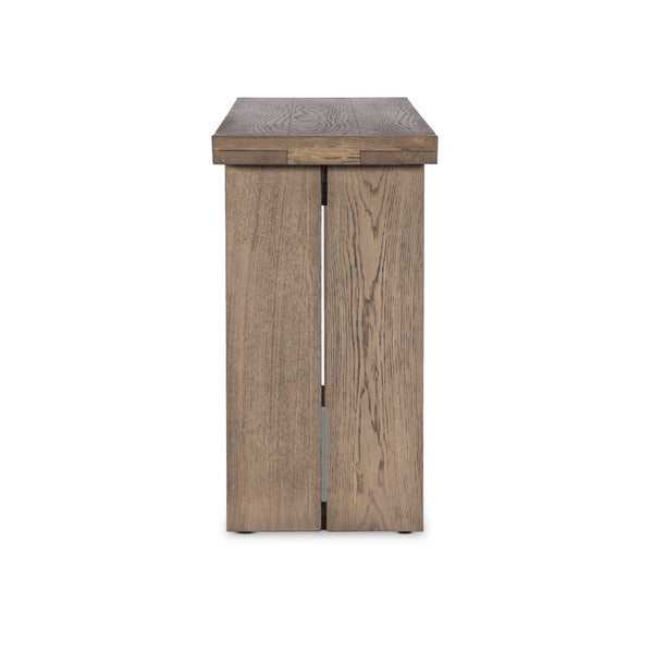 Warby Console Table in Worn Oak Veneer