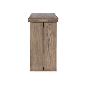 Warby Console Table in Worn Oak Veneer
