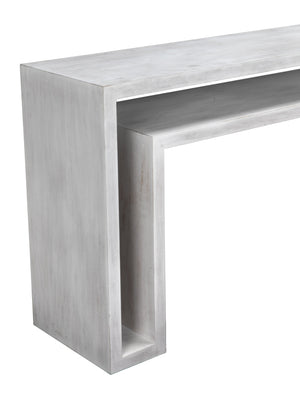Caine Console, White Wash