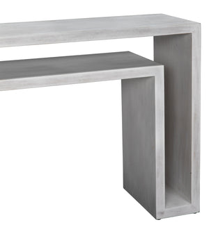 Caine Console, White Wash