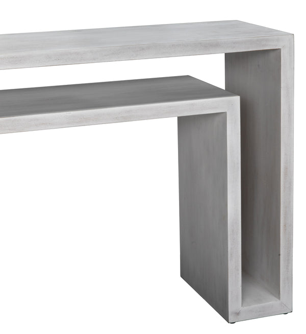 Caine Console, White Wash