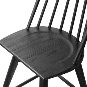 Lewis Swivel Counter Stool in Black Oak