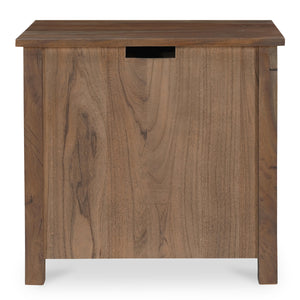 Moe's Gene Charging Nightstand in Dark Brown
