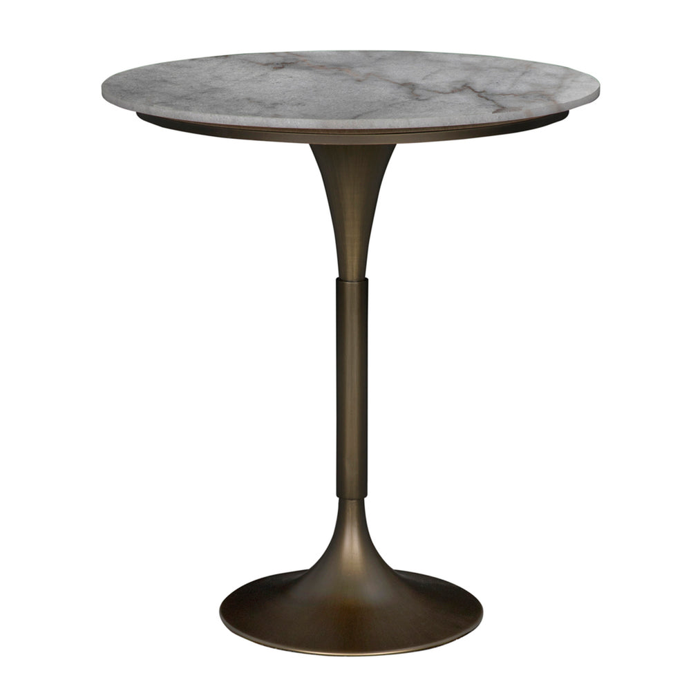 Jman Bar Table, Aged Brass