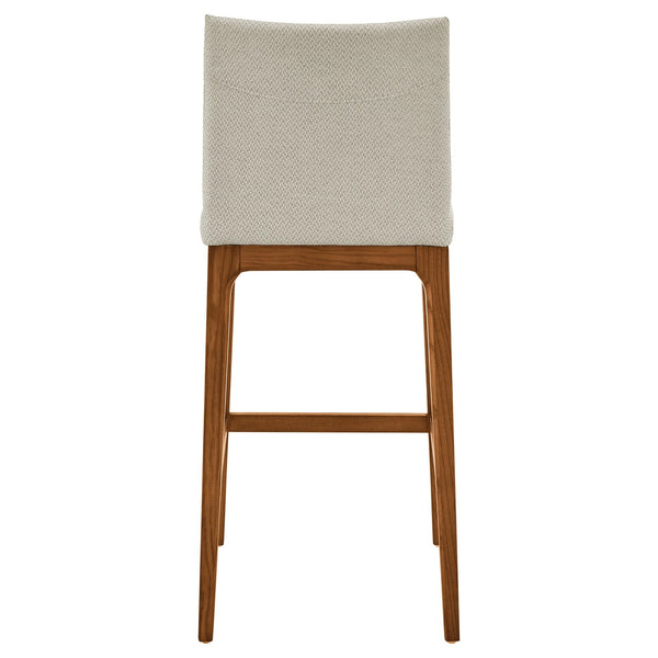 Devon Fabric Counter Stool Walnut Legs In Cardiff Cream 