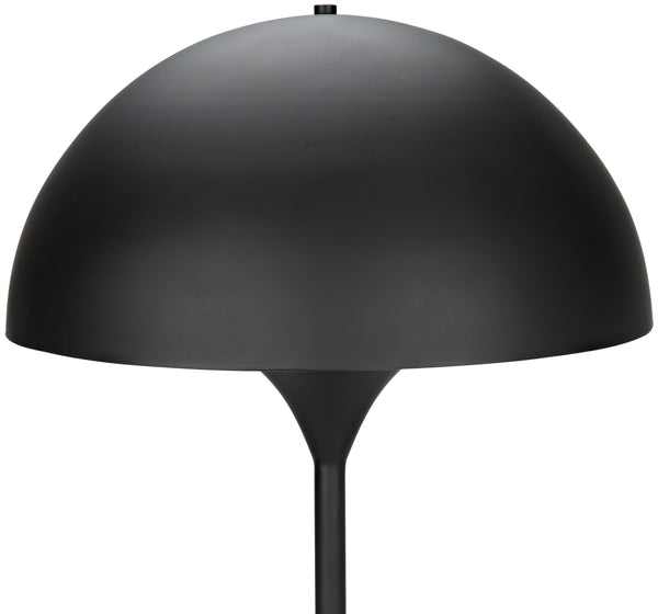 Cataracta Floor Lamp, Black Steel
