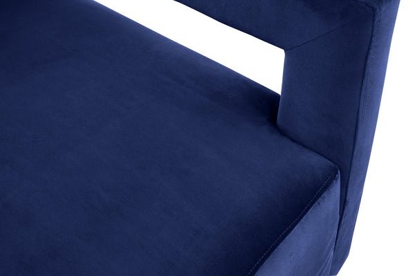 Jorge Accent Chair In Navy Velvet