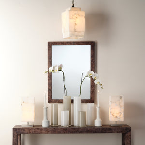 Chandler Rectangle Wood Wall Mirror, Charcoal