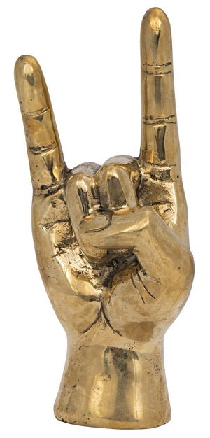 Devil Metal Alloy Sculpture in Antique Brass Finish