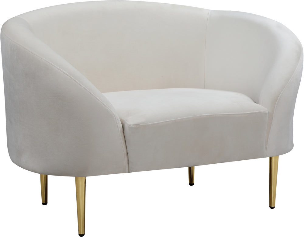 Bradford Chair In Cream Velvet