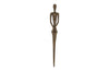 Skinny Female Wall Art, Resin, Bronze