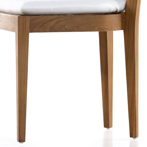 Britt Outdoor Dining Chair In Natural Teak
