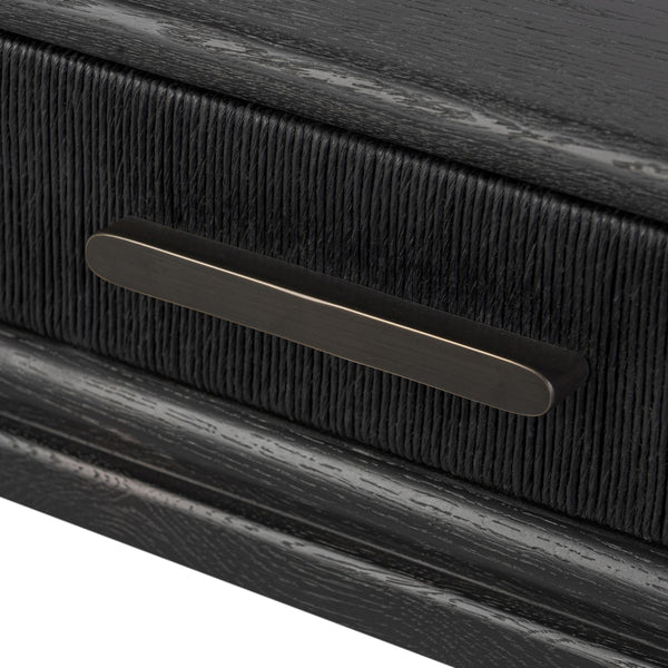 Rosenell Console Table - 78" - Black Oak Solid