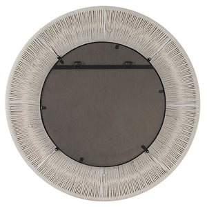 Sailor's Knot White Small Round Mirror