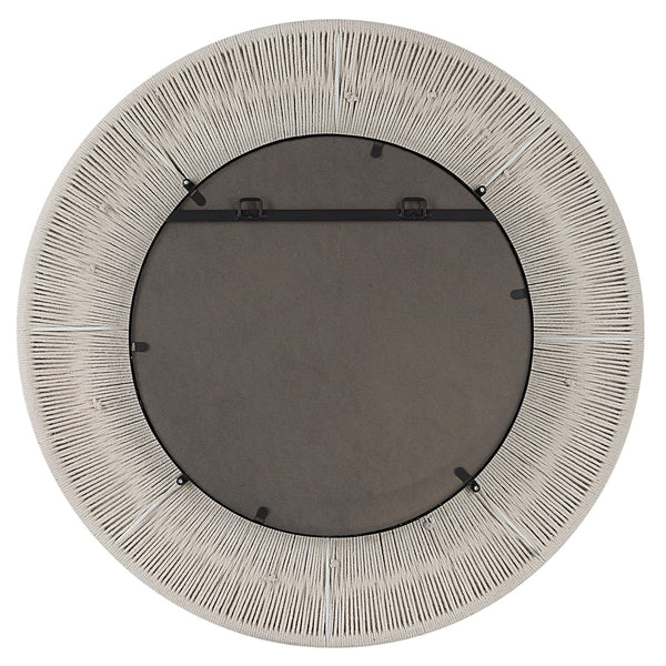 Sailor's Knot White Small Round Mirror