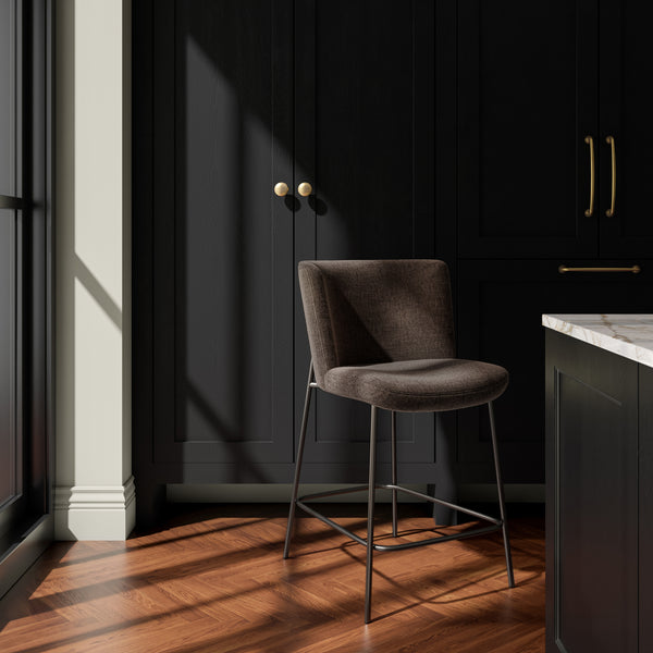 Moe's Early Counter Stool in Dark Brown